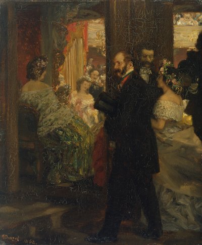 Im Opernhaus, 1862 von Adolph Menzel
