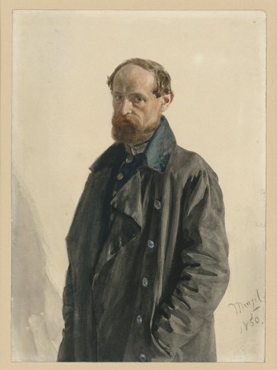 Major Leuthold, vom Garde-Füsilier-Regiment von Adolph Menzel
