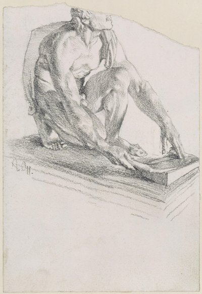 Schleifender Skythe (Abguss nach dem Original in den Uffizien in Florenz) von Adolph Menzel