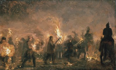 Studentenfackelzug von Adolph Menzel