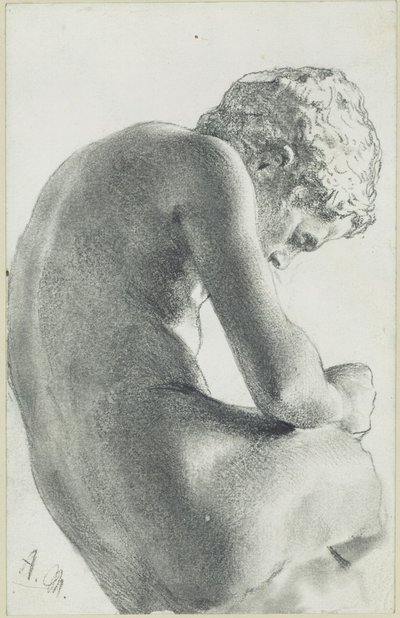 Studie nach dem Dornauszieher Castellani von Adolph Menzel
