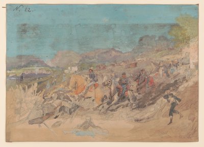 Schlacht von Peach Tree Creek, Georgia, 20. Juli 1864 von Adolph Metzner