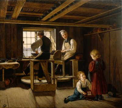 Eine Töpferwerkstatt von Adolph Tidemand