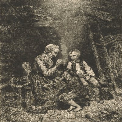 Der Märchenerzähler von Adolph Tidemand