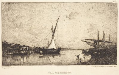 Kanal in Martigues von Adolphe Appian