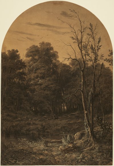 Waldlandschaft in der Nähe eines Teiches von Adolphe Appian