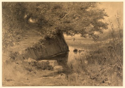 Landschaft (La source à Montalieu) von Adolphe Appian