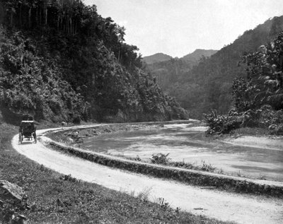 Straße nach Bog Walk, Jamaika von Adolphe Duperly and Son