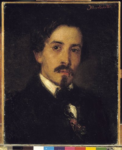 Vermutetes Porträt des Malers Ferdinand Viola, 1859 von Adolphe Joseph Thomas Monticelli