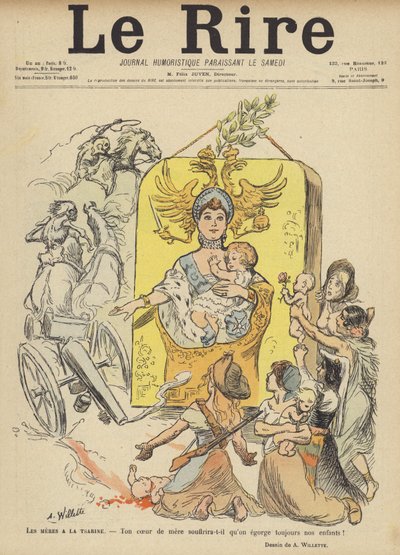 Illustration für Le Rire von Adolphe Leon Willette
