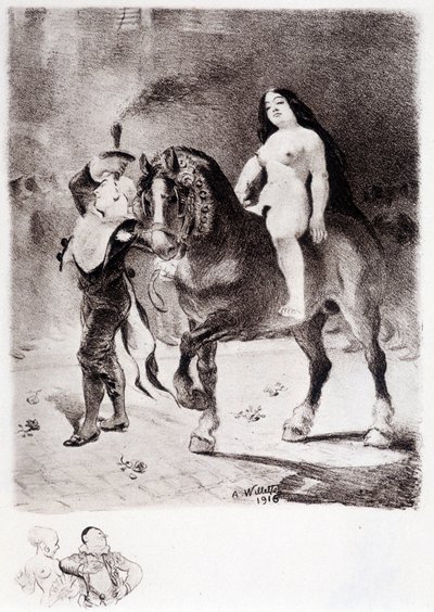 Stolz - Zeichnung von Willette von Adolphe Leon Willette
