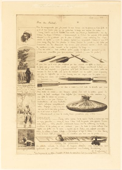 Brief über die Elemente der Radierung, Seite 1 von Adolphe Martial Potemont