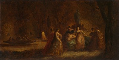 Ein Waldfest, ca. 1853-1857 oder ca. 1862 von Adolphe Joseph Thomas Monticelli