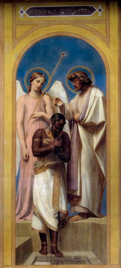 Die Taufe des Eunuchen von Adolphe Roger