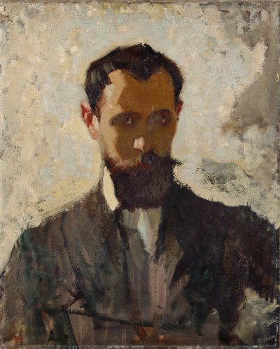 Selbstporträtstudie, ca. 1912 von Adolphe Valette