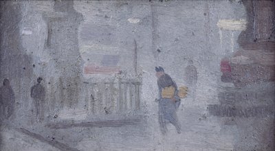 Studie für die Basis der Statuen, Albert Square, ca. 1910 von Adolphe Valette