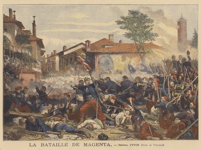 Die Schlacht von Magenta von Adolphe after Yvon