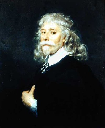 Porträt eines Mannes mit grauem Haar von Adriaen (attr.to) Hanneman