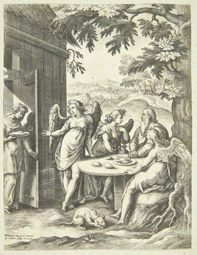 Isaks Verkündigung von Adriaen Collaert