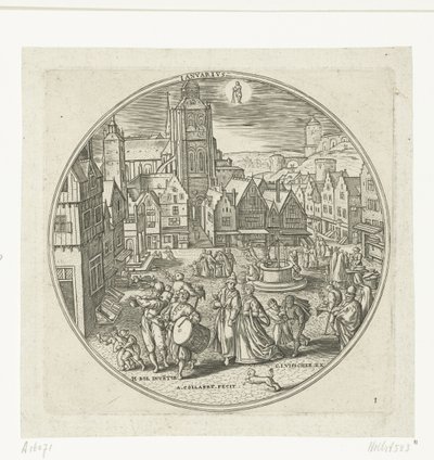Januar von Adriaen Collaert