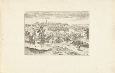 Landschaft mit einem Teich von Adriaen Collaert