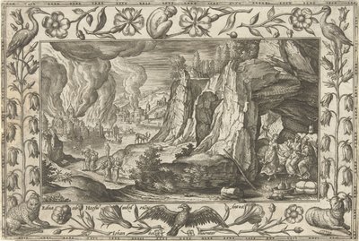 Lot und seine Töchter von Adriaen Collaert