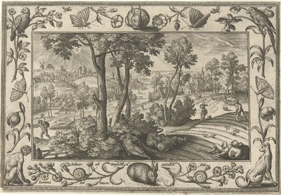 Unkraut unter dem Weizen von Adriaen Collaert