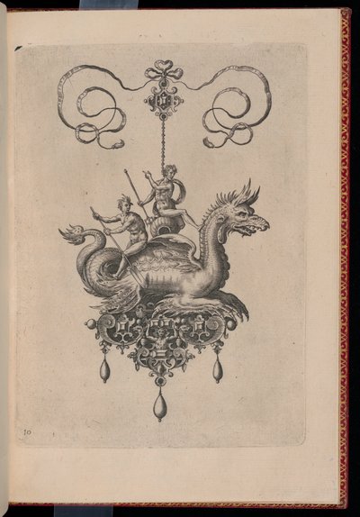 Tafel 10, Seite, Bullarum Inaurium etc. Archetypi Artificiosi Pars Altera von Adriaen Collaert