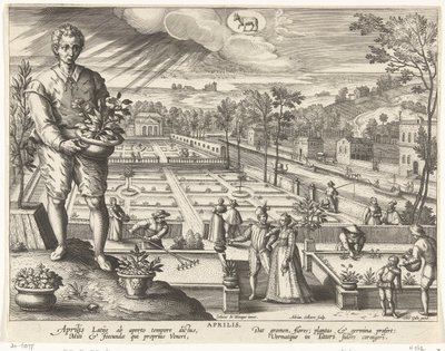 Der Monat April von Adriaen Collaert