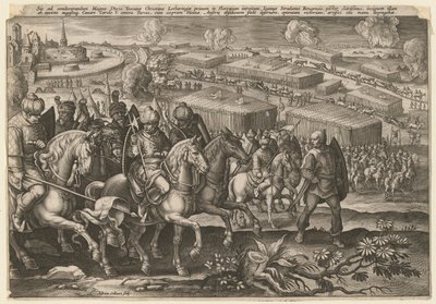 Die Belagerung Wiens durch die türkische Armee, 1529 von Adriaen Collaert