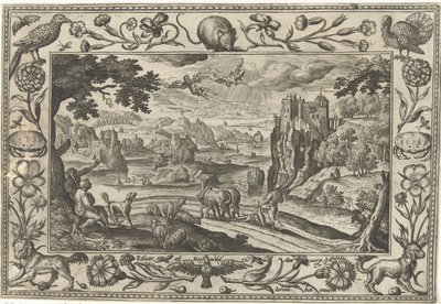 Der Fall des Ikarus von Adriaen Collaert