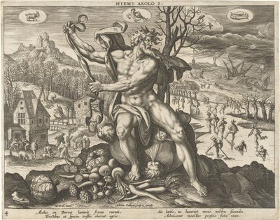 Winter von Adriaen Collaert