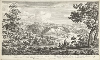 Ansicht des Schlosses Sainte Anne von Adriaen Frans Boudewyns