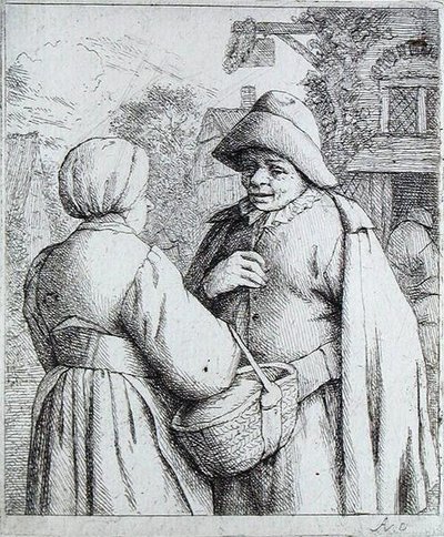 Mann und Frau im Gespräch von Adriaen Jansz. van Ostade