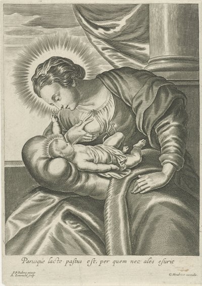 Maria stillt das Christuskind von Adriaen Lommelin (attributed to workshop of)