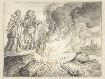 „Die Leidenschaft ist ein Feuer aus nichts als Stroh“ von Adriaen Pietersz van de Venne