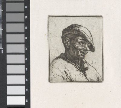 Büste eines lachenden Bauern von Adriaen van Ostade