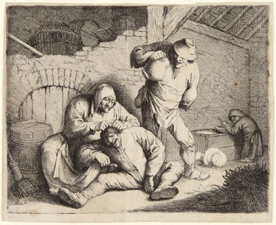 Die Flohfängerin von Adriaen van Ostade