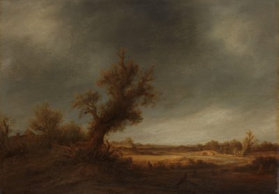 Landschaft mit einer alten Eiche von Adriaen van Ostade