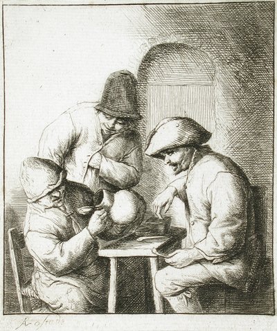 Der leere Krug von Adriaen van Ostade