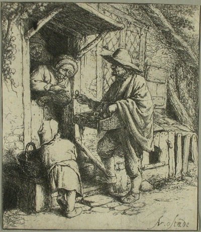 Der Brillenverkäufer von Adriaen van Ostade