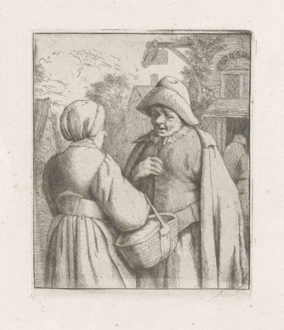 Frau und Mann im Gespräch von Adriaen van Ostade