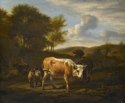 Berglandschaft mit Vieh von Adriaen van de Velde