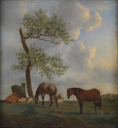 Weide mit Pferden und Rindern von Adriaen van de Velde