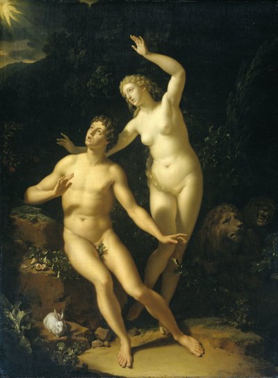 Gott macht Adam und Eva verantwortlich von Adriaen van der Werff