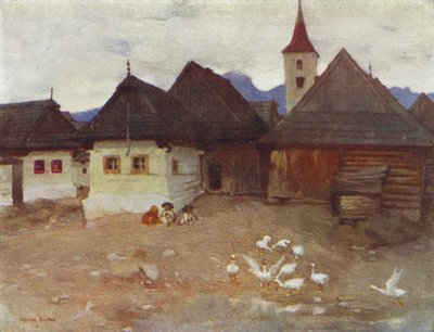 Tschechoslowakei: Vazsecz, ein slowakisches Dorf von Adrian Scott Stokes