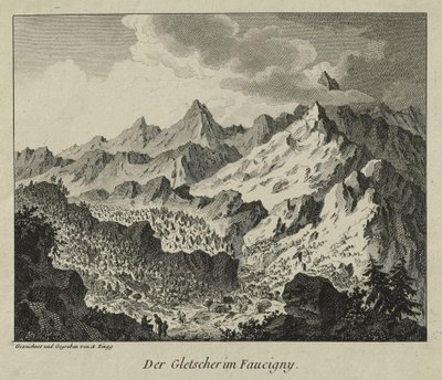 Die Gletscher in Faucigny von Adrian Zingg