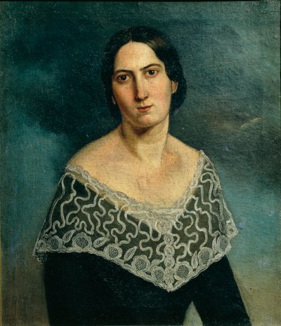 Porträt von Frau Bonini Gardi von Adriano Baldini