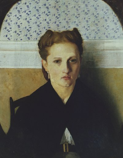 Porträt der Frau des Künstlers von Adriano Cecioni