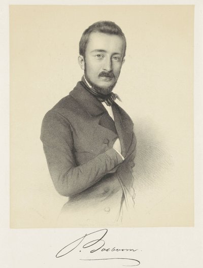 Porträt von Johannes Bosboom von Adrianus Johannes Ehnle